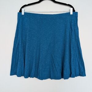 Toad & Co Chachacha Organic Cotton Tencel Stretch Skater Mini Skirt Sz XL